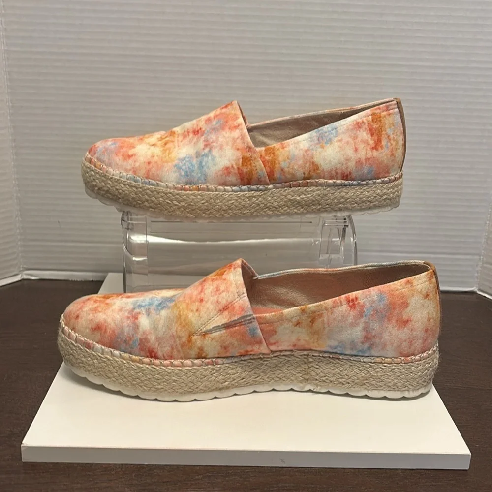 Dr. Scholl's Sunray Orange and Blue Espadrilles Slip-On Shoes